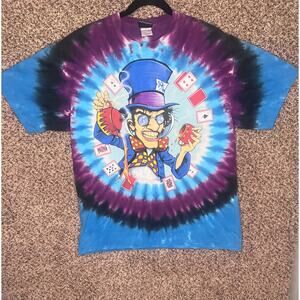 Liquid Blue 2003 Alice in Wonderland Mad Hatter Cheshire Cat t-shirt size XL